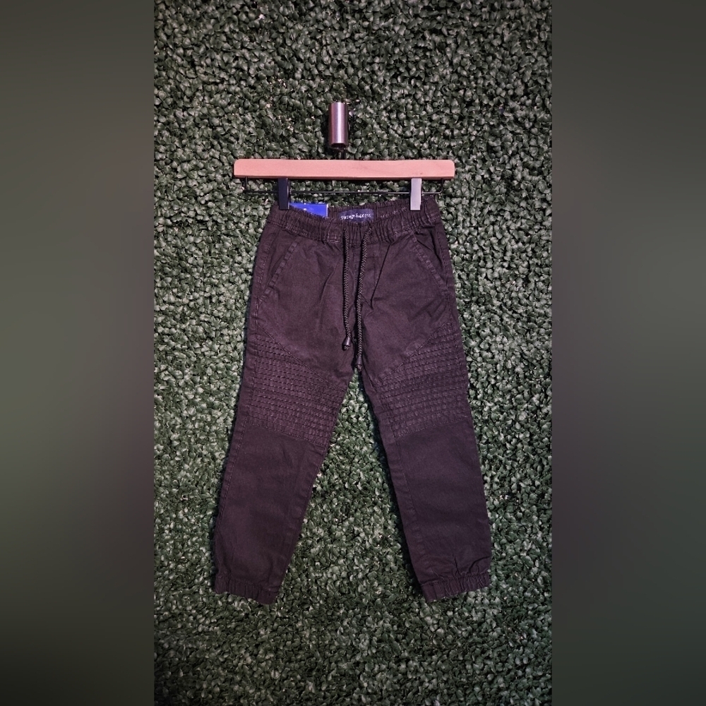 Kids Black Casual Jogger Pants